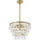 Kora 5 Light 17 inch Brass Pendant Ceiling Light