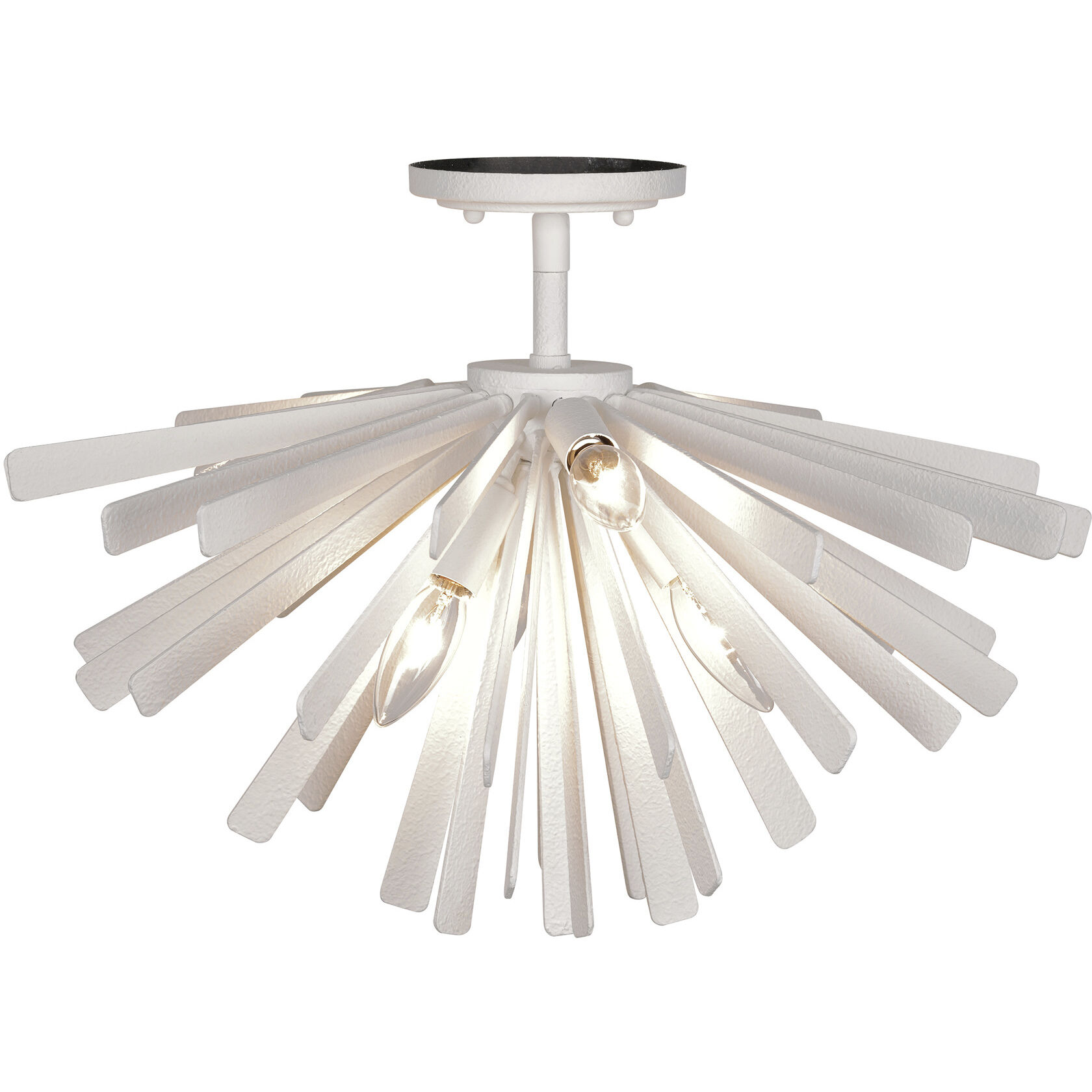 Confluence 6 Light 20 inch Piastra White Flush Mount Ceiling Light