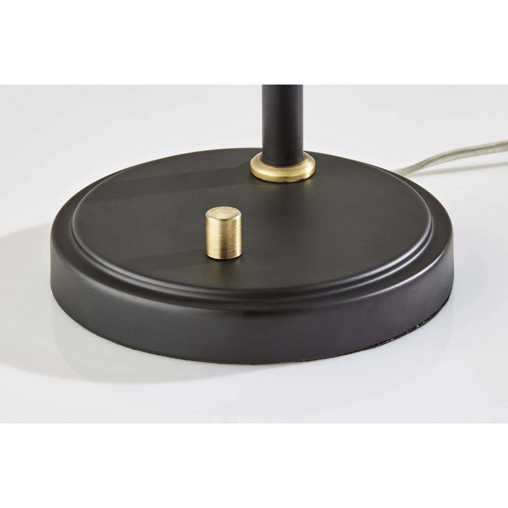 Walker 24 inch 40.00 watt Black and Antique Brass Desk Lamp Portable Light