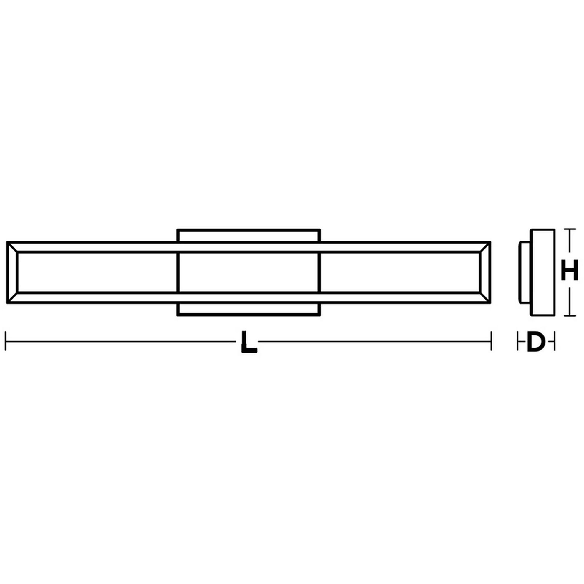 Zola LED 35 inch Satin Nickel Vanity Light Wall Light