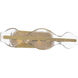 Elora 4 Light 28 inch Legacy Brass Vanity Light Wall Light