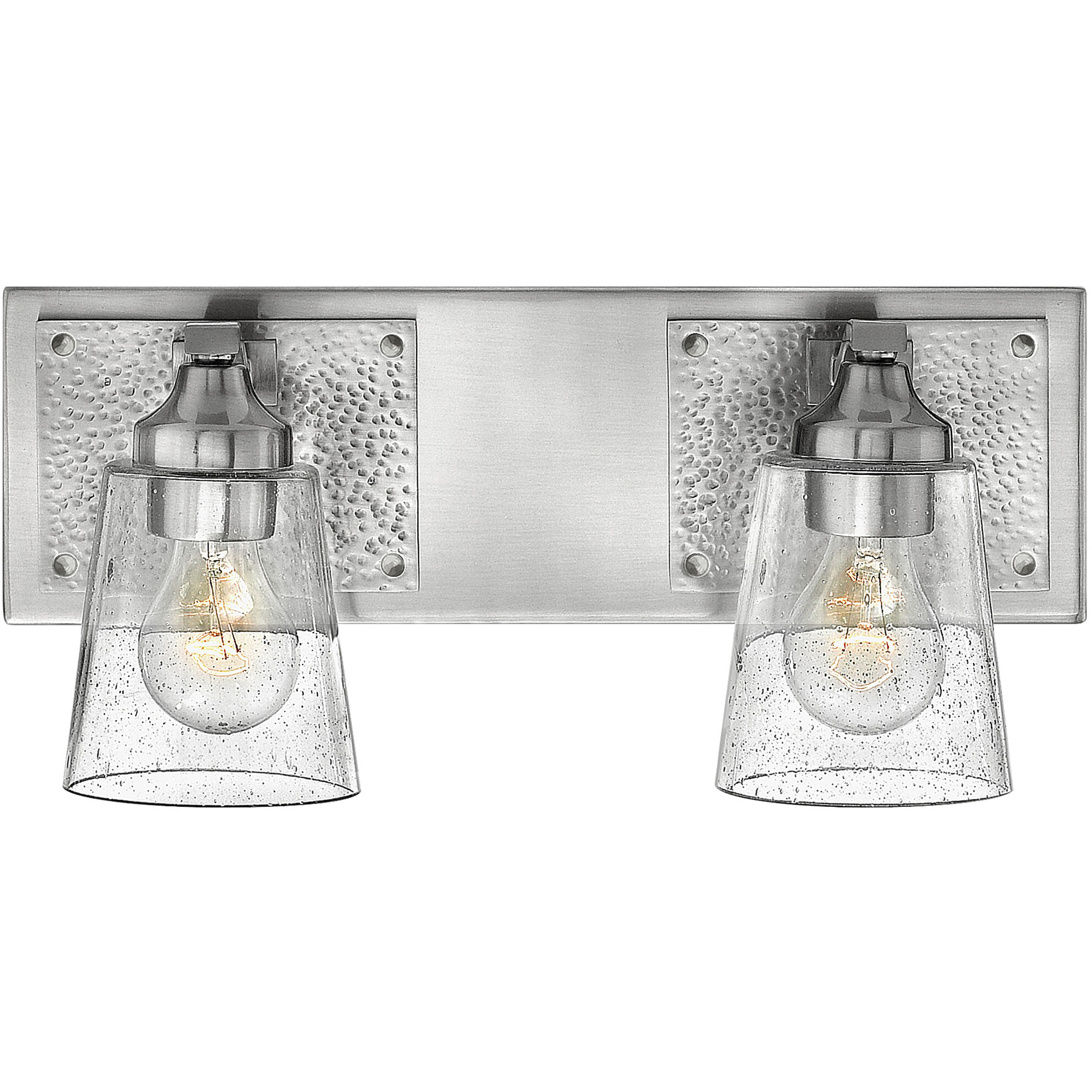 Jackson 2 Light 16.25 inch Brushed Nickel with Polished Antique Nickel Vanity Light Wall Light