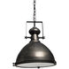 Bashaw 17 inch Gray Pendant Light Ceiling Light