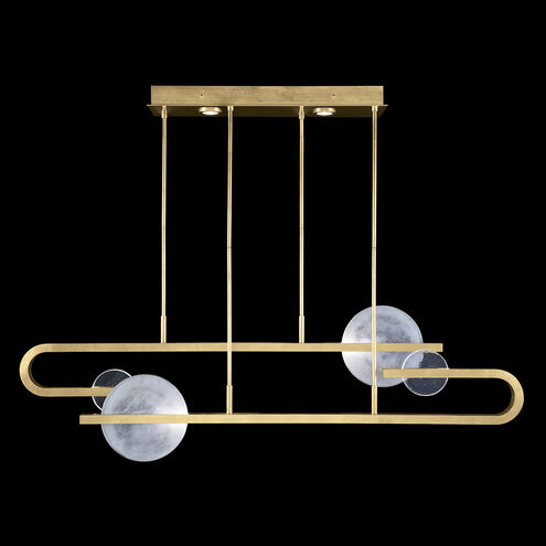 Selene 8 Light 65 inch Gold Pendant Ceiling Light