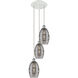 Ballston Vaz 3 Light 12.38 inch White Polished Chrome Cord Hung Multi Pendant Ceiling Light