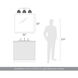 Shepard 3 Light 24.63 inch Modern Brass Vanity Light Wall Light