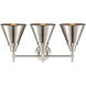 Caden LED 26 inch Satin Nickel Bath Vanity Light Wall Light