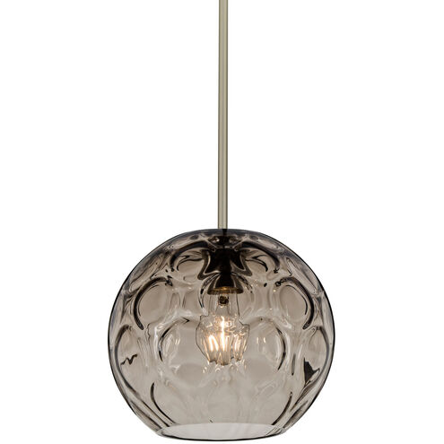 Bombay 1 Light Satin Nickel Stem Pendant Ceiling Light