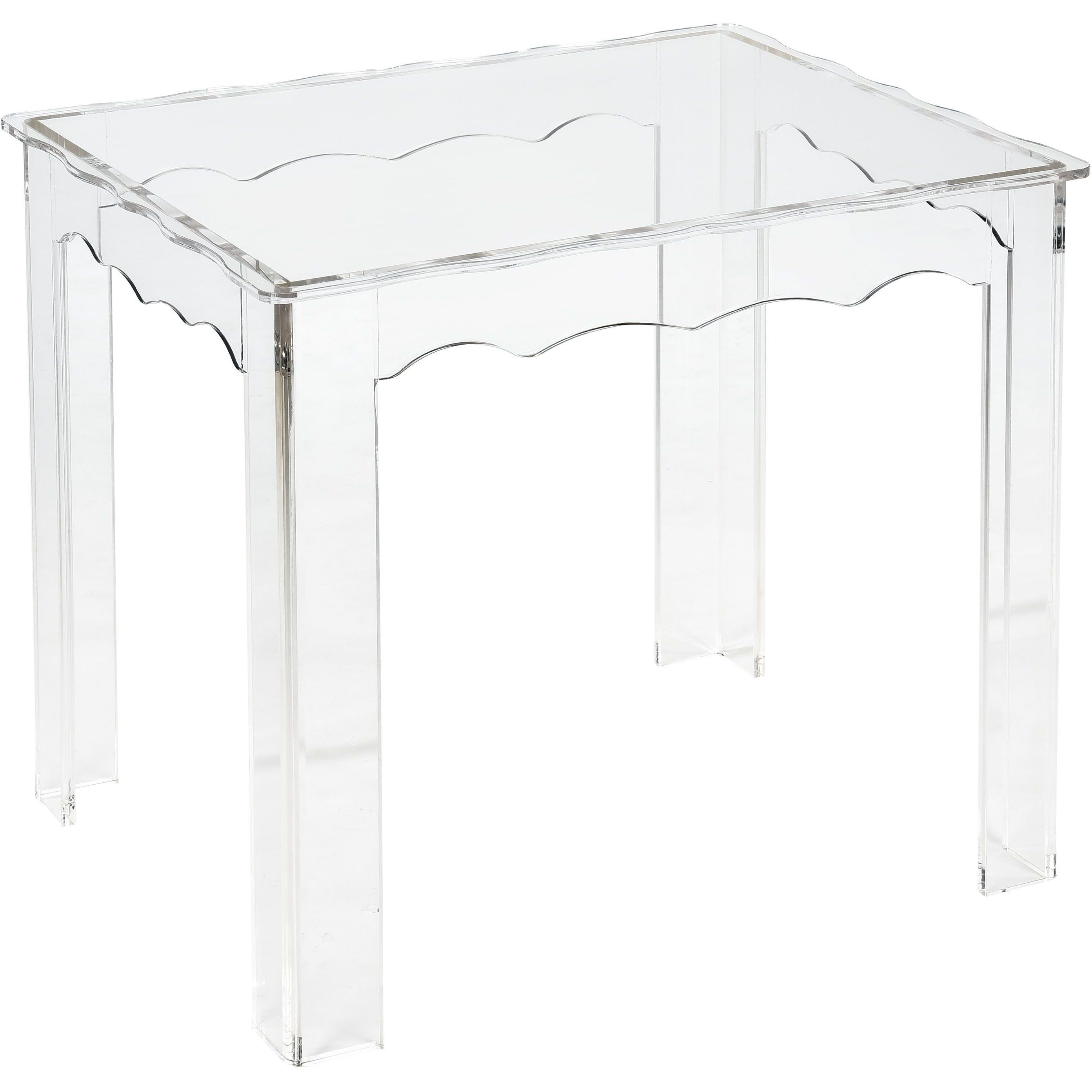 Jacobs 22 X 18 inch Clear Nesting Table, Set of 3