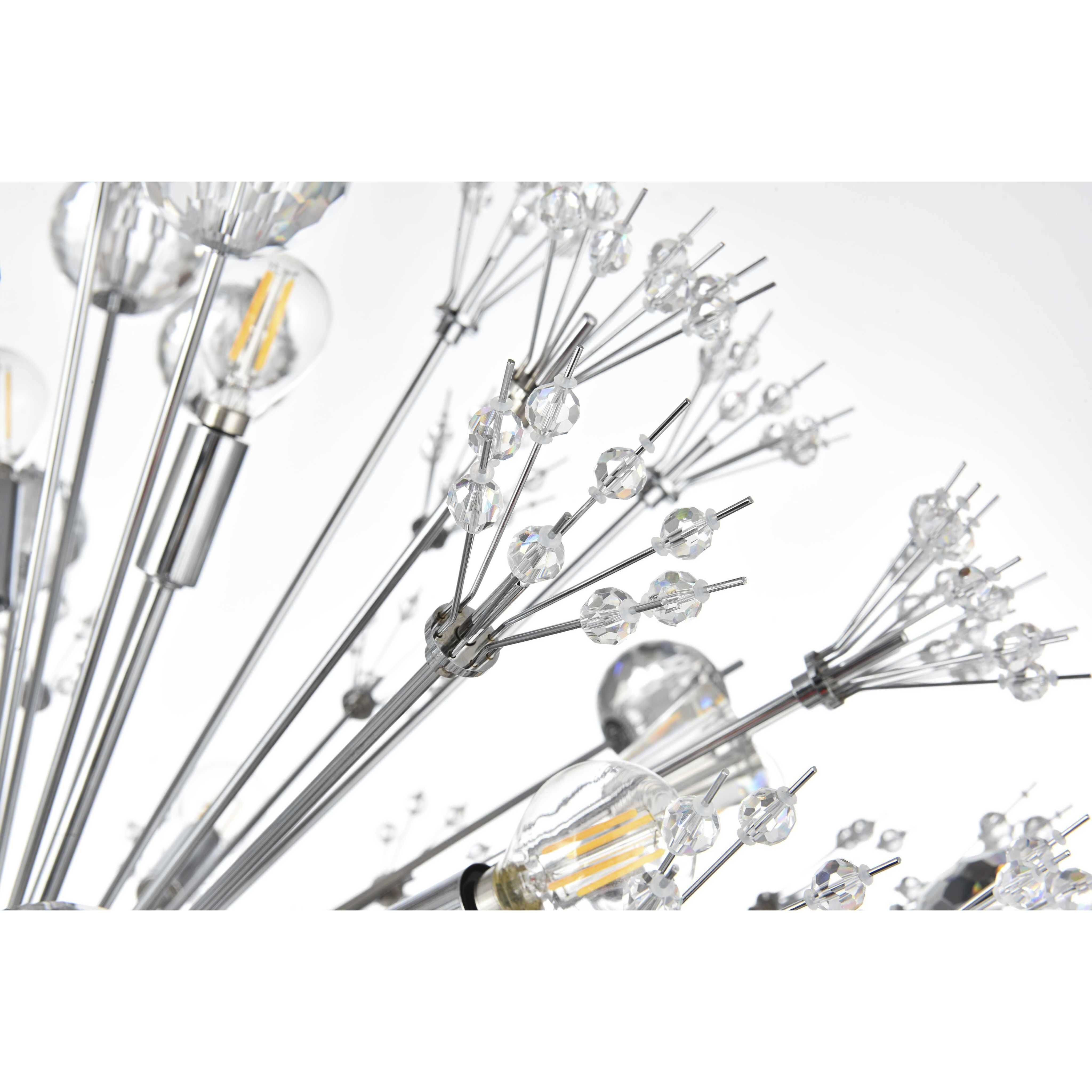 Vera 24 Light 38 inch Chrome Pendant Ceiling Light