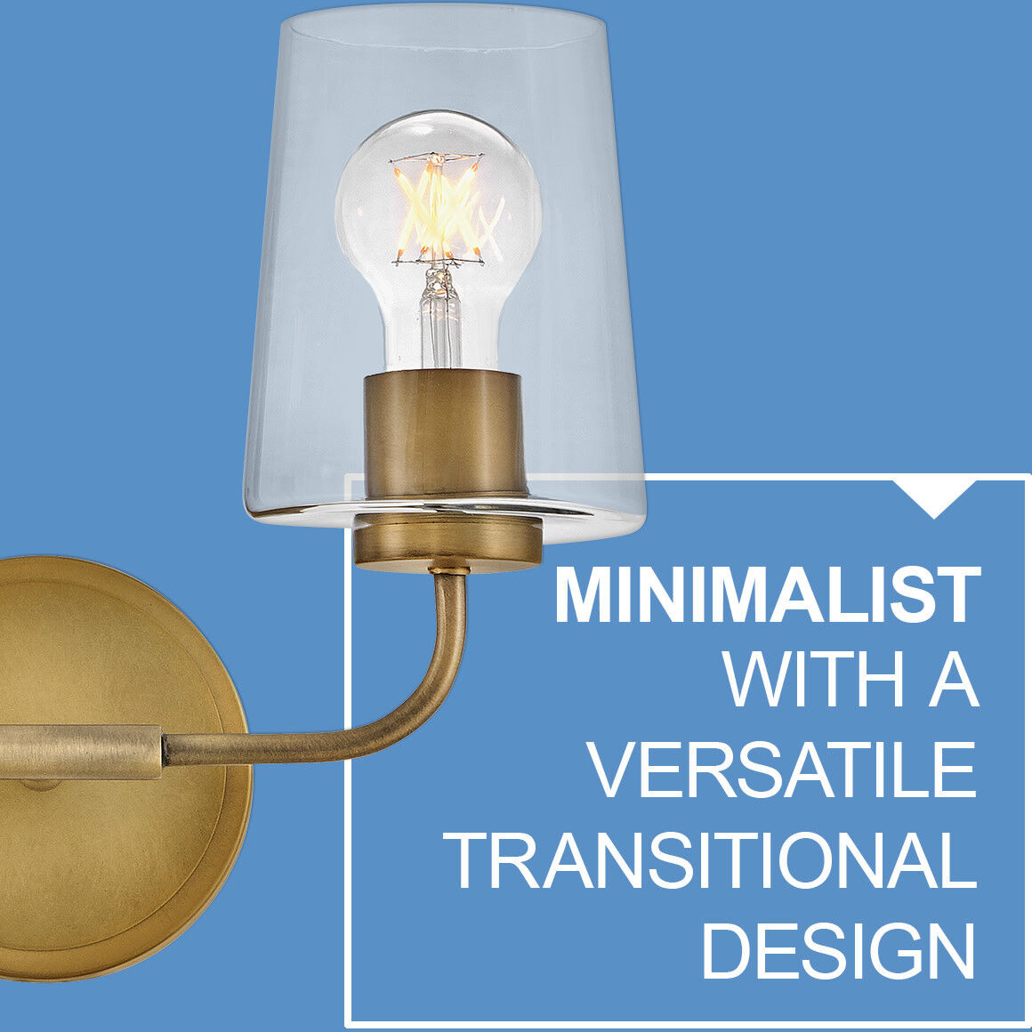 Kline 4 Light 33 inch Heritage Brass Bath Wall Light in Clear