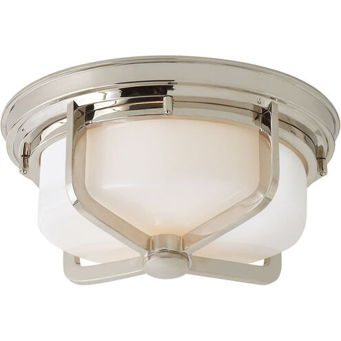 Thomas O'Brien Milton 2 Light 14.5 inch Polished Nickel Flush Mount Ceiling Light, Large