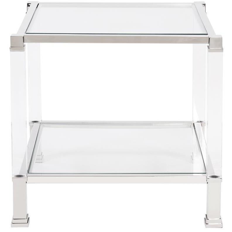 Clare 24 X 24 inch Silver Side Table