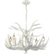 Big Sky 6 Light 25 inch White Chandelier Ceiling Light