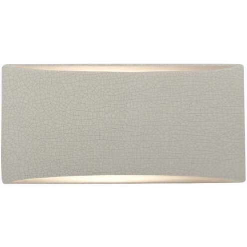 Ambiance LED 10 inch White Crackle ADA Wall Sconce Wall Light