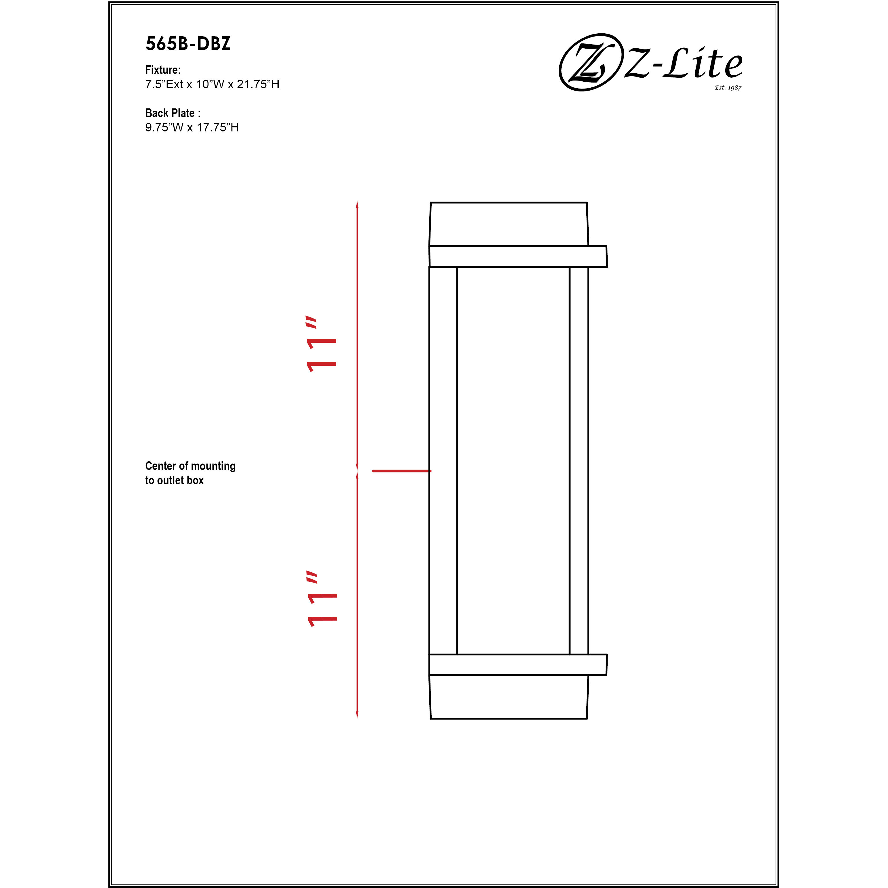 Fallow Outdoor Wall Light in Deep Bronze