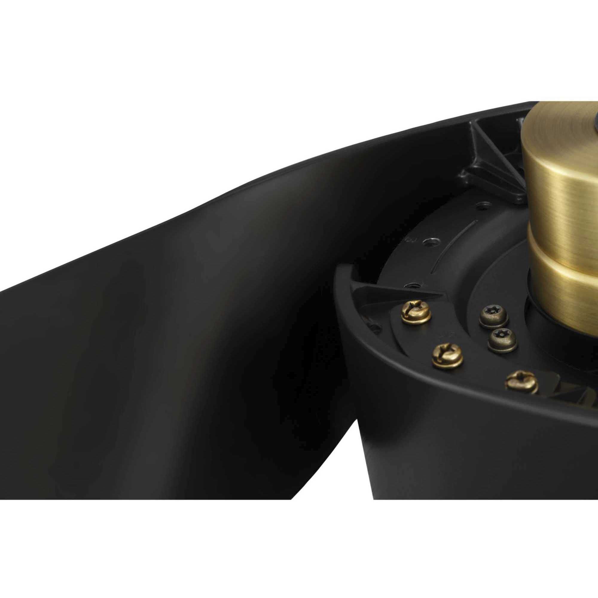 Insigna 60 inch Vintage Brass with Matte Black Blades Ceiling Fan