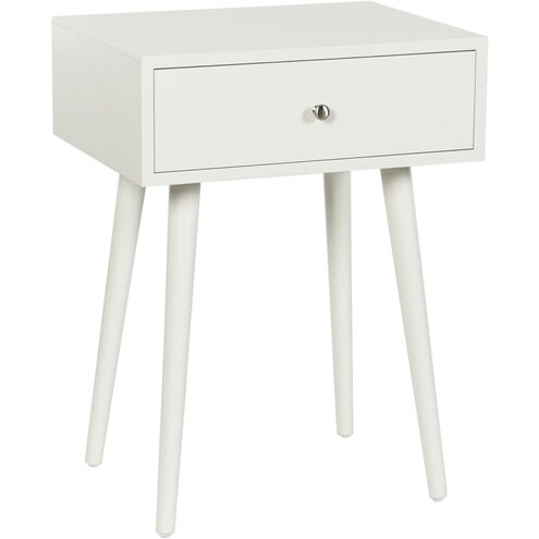 Arthur 23.5 X 17.75 inch Farmhouse White End/Side Table