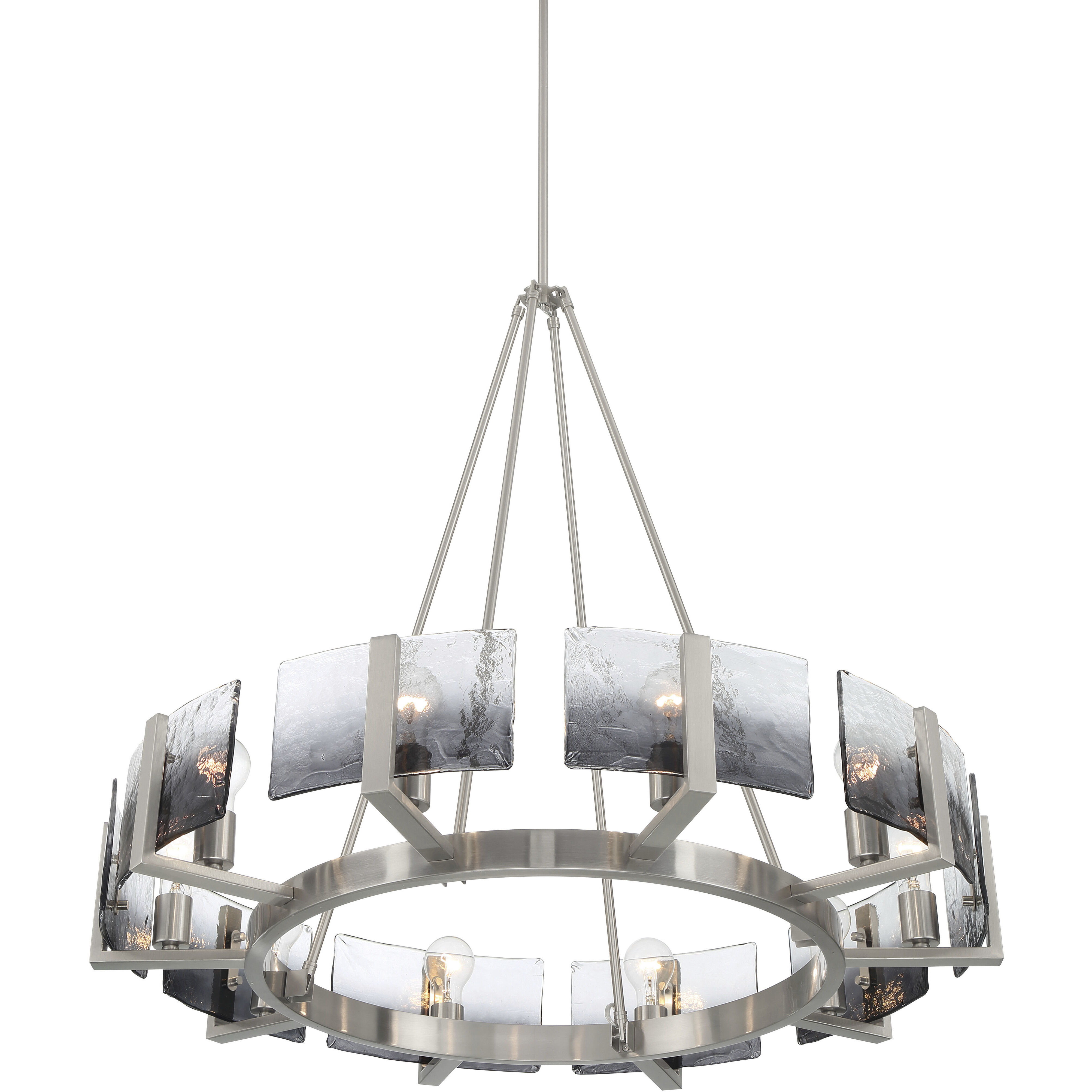 Aenon 10 Light 36 inch Pewter Chandelier Ceiling Light