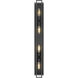 Titania 4 Light 4.75 inch Matte Black Vanity Wall Light