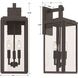 Byron 3 Light 7.5 inch Matte Black Sconce Wall Light