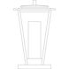 Brighton 1 Light 17 inch Pewter Column Mount in Clear with Clear Seedy Inner Cylinder
