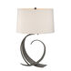 Fullered Impressions 22.1 inch 150 watt Dark Smoke Table Lamp Portable Light in Flax