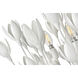 Lisa McDennon Flora 20 inch Textured Plaster Indoor Foyer Semi-Flush Mount Ceiling Light