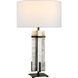 Ian K. Fowler Malik 30 inch 15 watt Bronze and Alabaster Table Lamp Portable Light, Large
