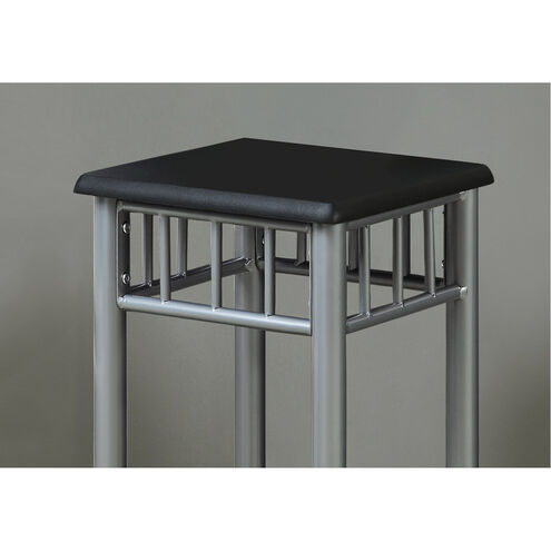 Downingtown Black and Silver Accent Table or Plant Stand
