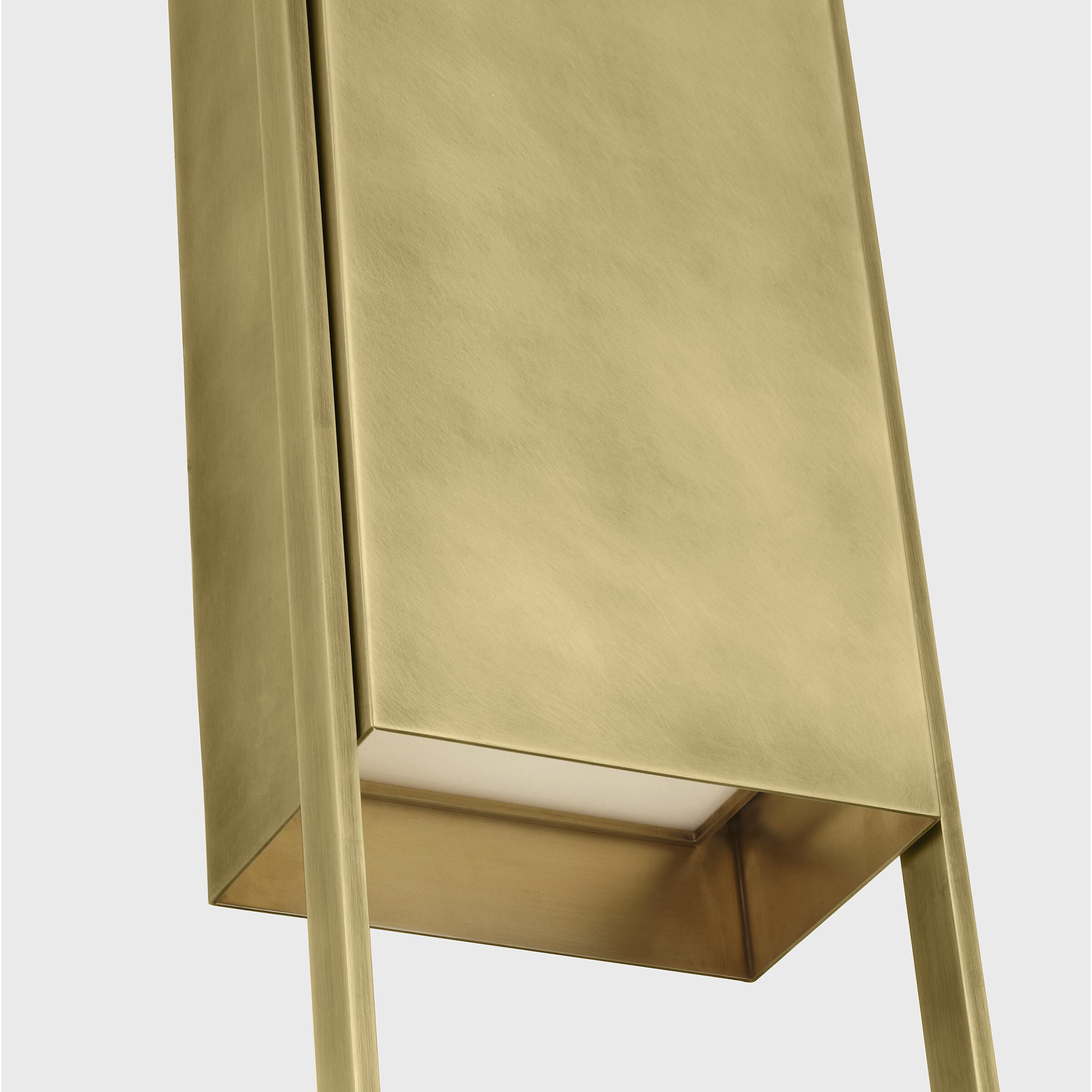 Mick De Giulio Alude LED 45 inch Hand-Rubbed Antique Brass Outoor Wall Light