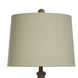 Brussels 36 inch 150 watt Brown Table Lamp Portable Light