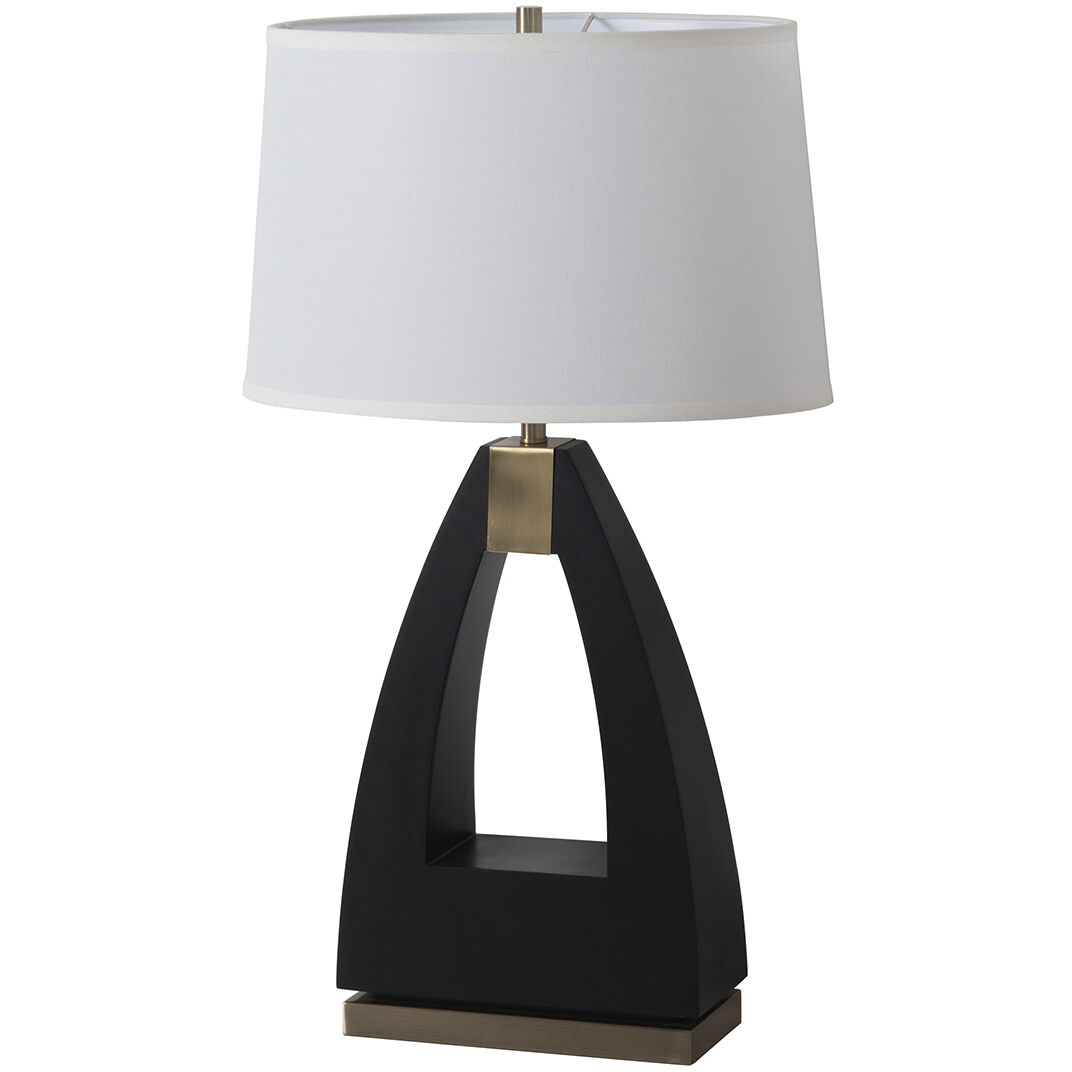 Trina 31 inch 23.00 watt Ebony and Weathered Brass Table Lamp Portable Light