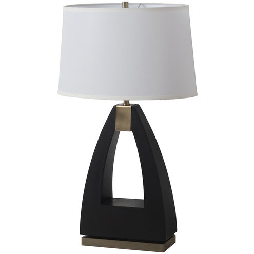Trina 31 inch 23.00 watt Ebony and Weathered Brass Table Lamp Portable Light