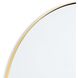 Rowen 30 X 30 inch Natural Brass Mirror