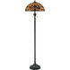 Kami 62 inch 100 watt Vintage Bronze Floor Lamp Portable Light, Naturals