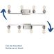 Debut 4 Light 30 inch Brushed Nickel Bath Vanity Wall Light, Design Series
