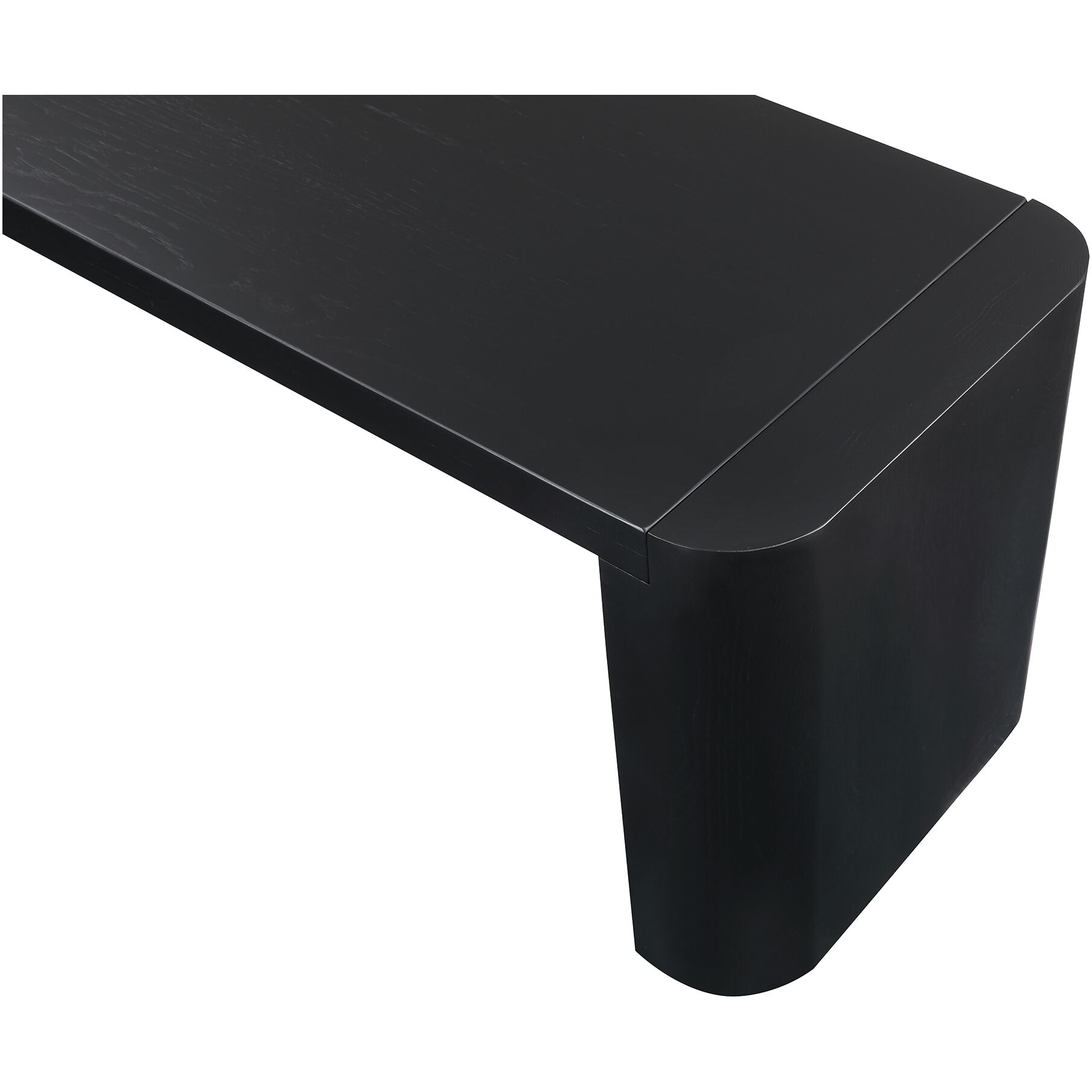 Post Black Dining Bench, Small