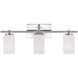 Dakota 3 Light 24 inch Chrome Bath Bar Wall Light