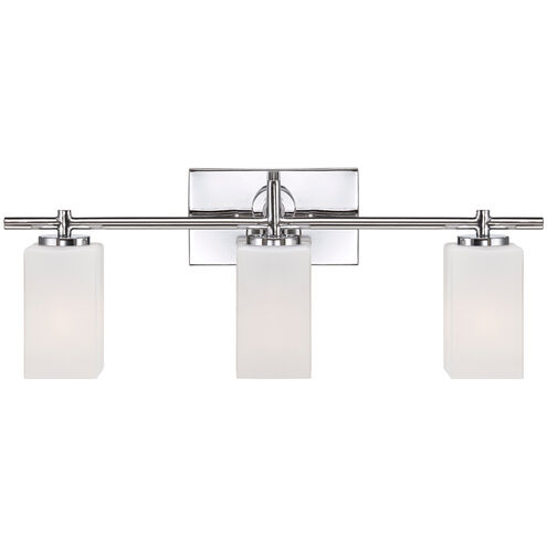 Dakota 3 Light 24 inch Chrome Bath Bar Wall Light