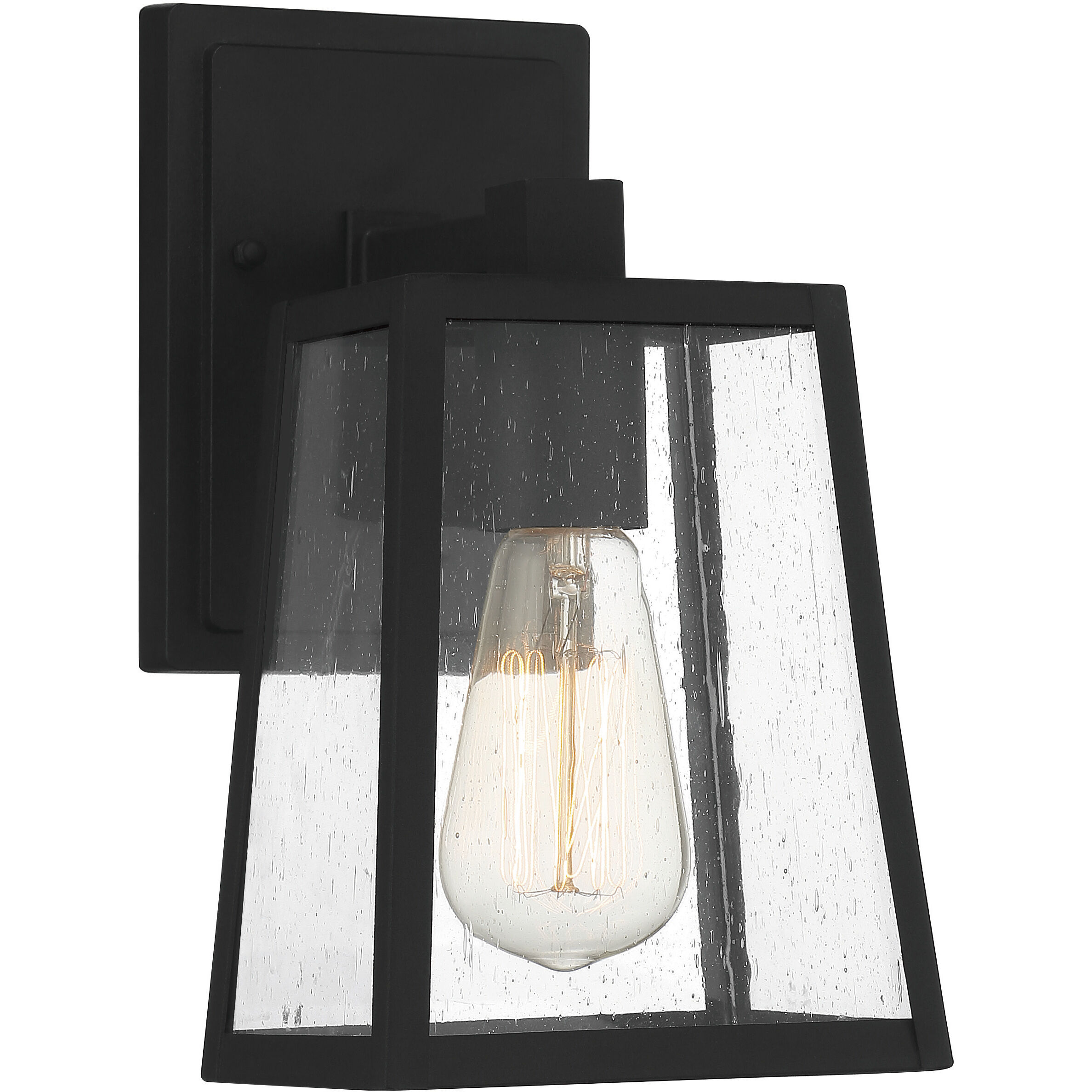 Dunn 1 Light 10 inch Textured Matte Black Outdoor Wall Mount, Small