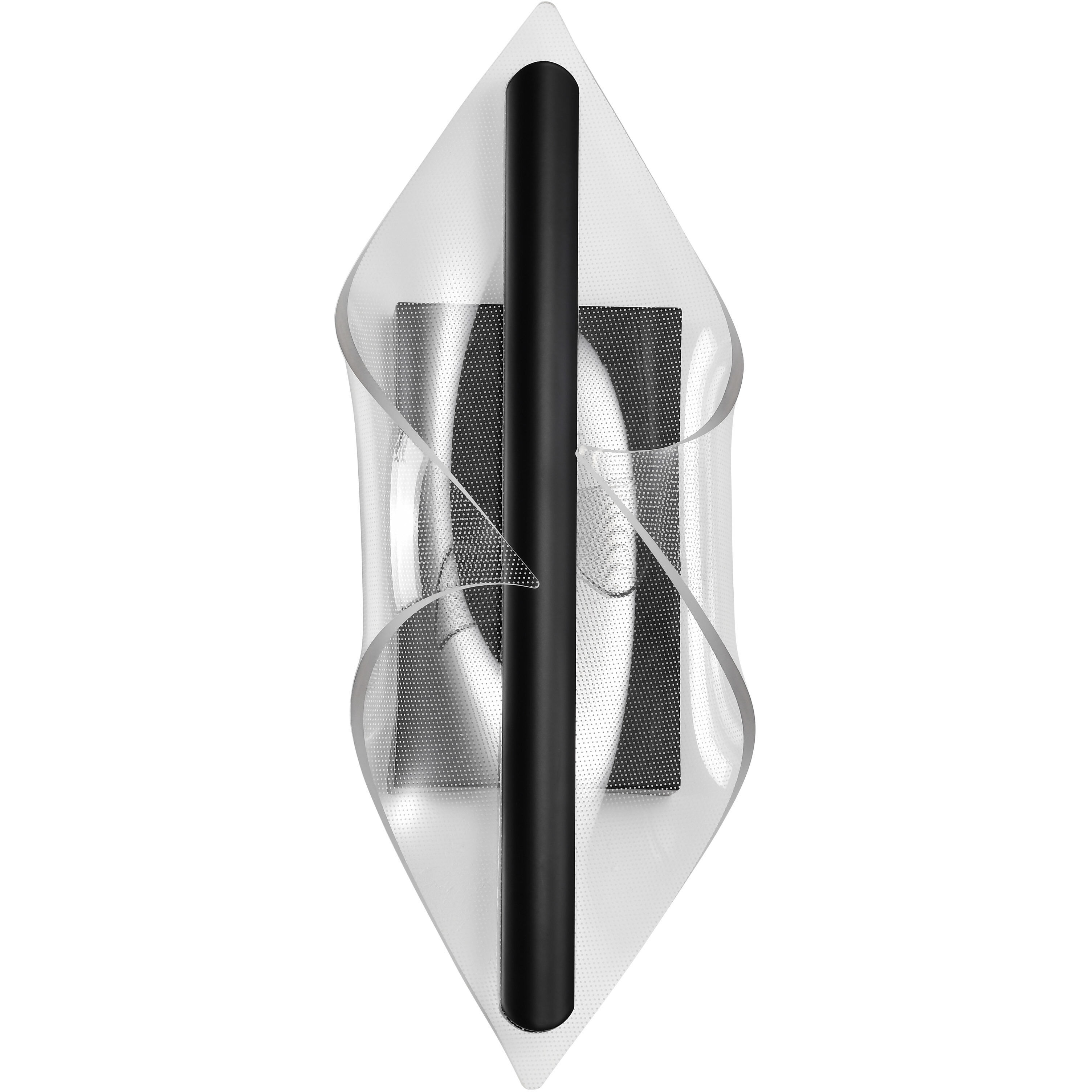 Geneva LED 6.25 inch Matte Black Vanity Light Wall Light
