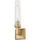Beau Wall Sconce Wall Light in Rubbed Brass