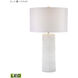 Punk 30 inch 9.50 watt White Table Lamp Portable Light in LED, 3-Way