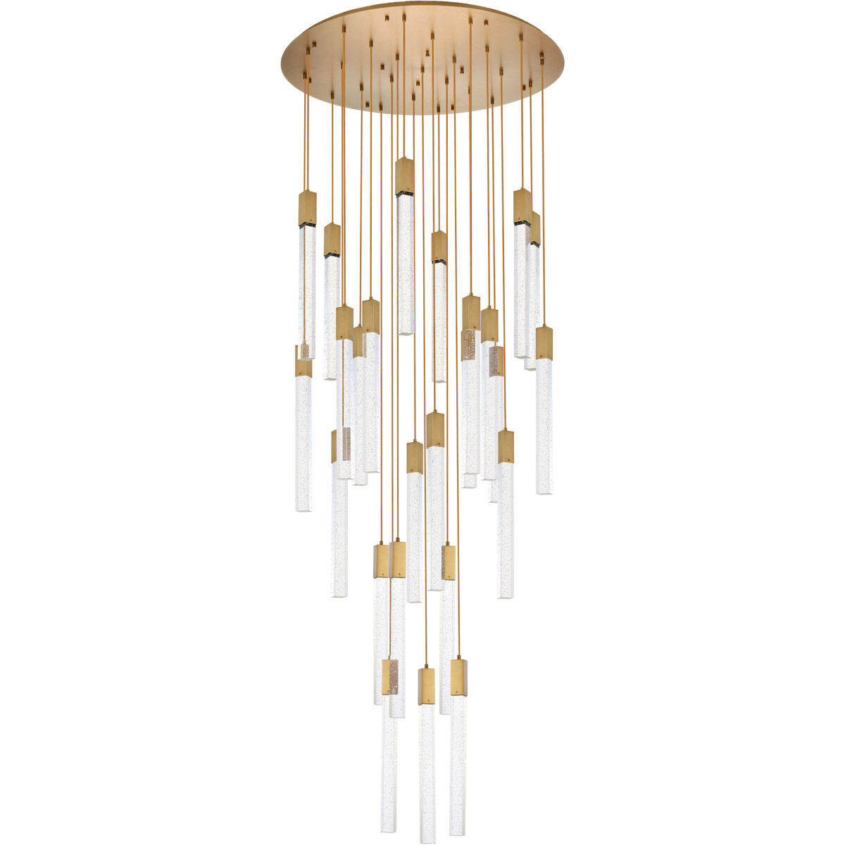 Weston 25 Light 42 inch Satin Gold Pendant Ceiling Light