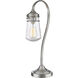 Celeste 20.5 inch 60 watt Brushed Nickel Table Lamp Portable Light