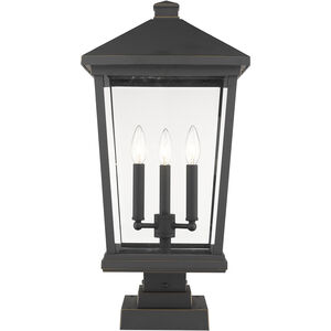 Beacon 3 Light 12.00 inch Post Light & Accessory