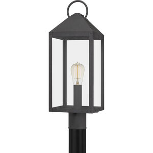 Thorpe 1 Light 23 inch Mottled Black Outdoor Post Lantern, Large