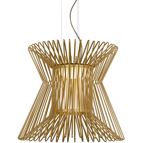 Sean Lavin Syrma LED 21.5 inch Satin Gold Pendant Ceiling Light, Integrated LED