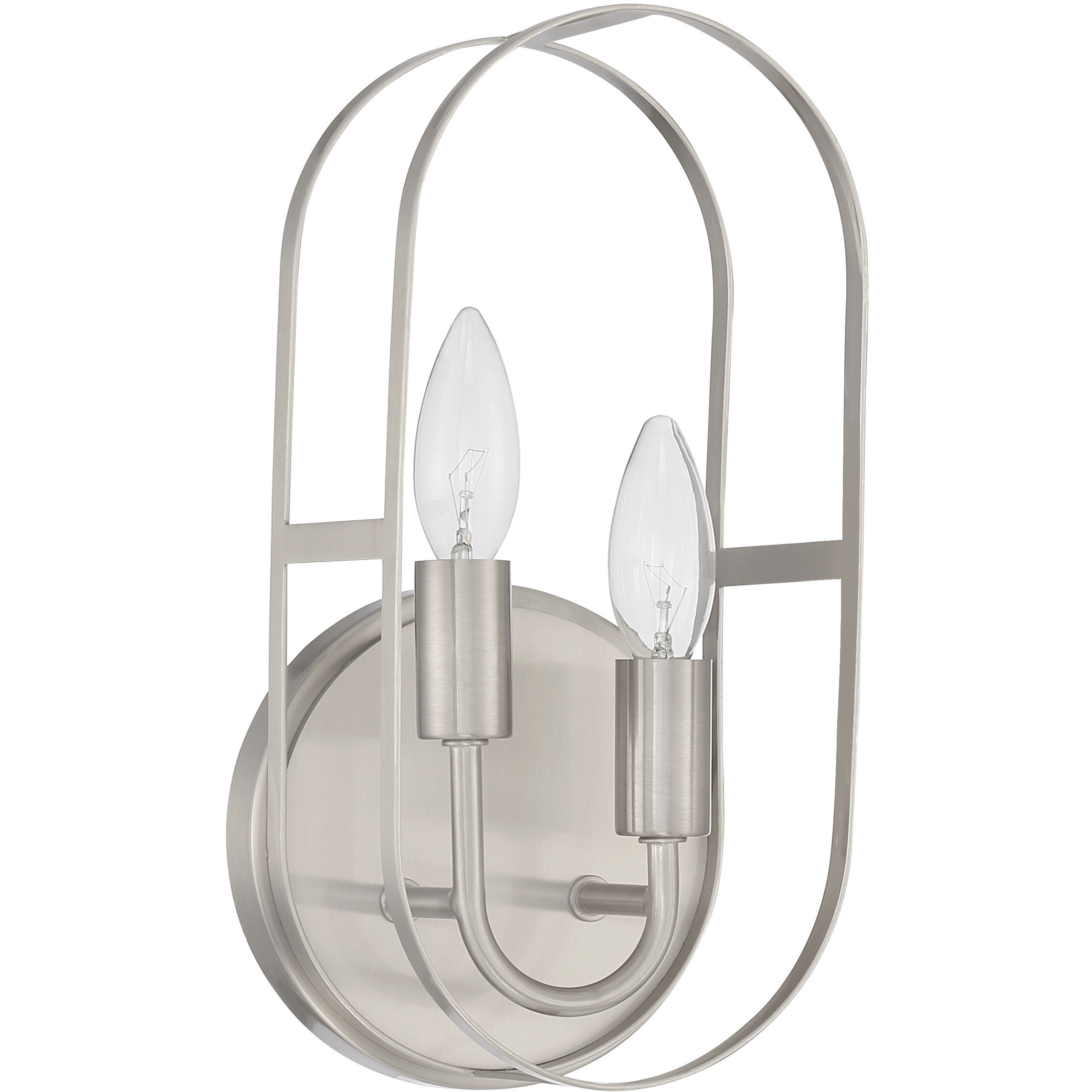 Mindful 2 Light 6 inch Brushed Polished Nickel Wall Sconce Wall Light